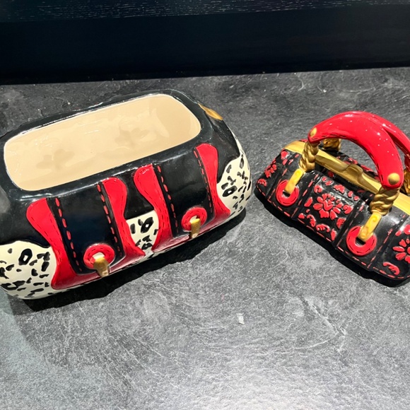 Red purse cookie jar - Picture 3 of 4